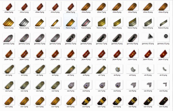 Увеличенные погоны танкистов WoT 0.9.3